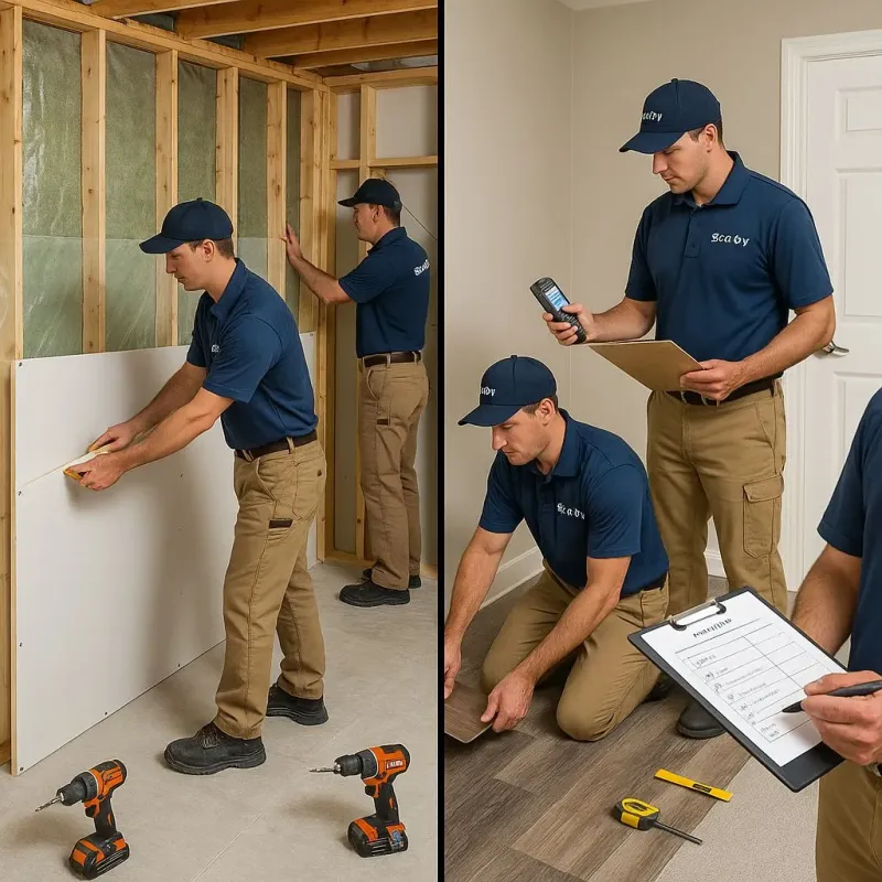 Repairs and Reconstruction process in Plum, PA